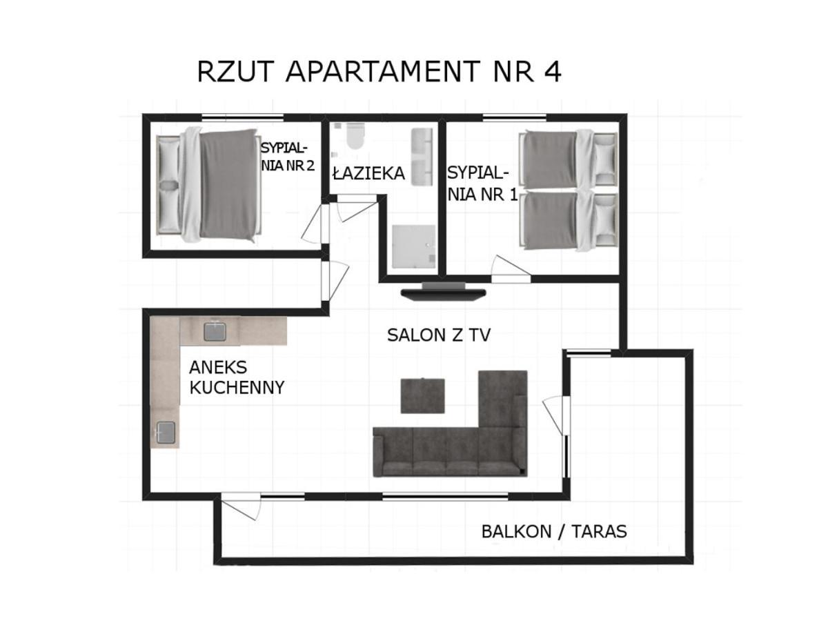 Apartament Nr 4 U Miska Z Dwoma Sypialniami Ζακοπάνε Εξωτερικό φωτογραφία